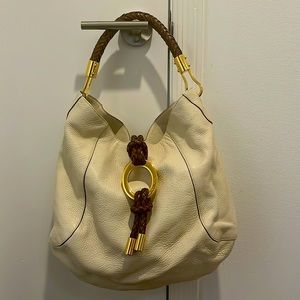 Michael Kors braided leather shoulder bag